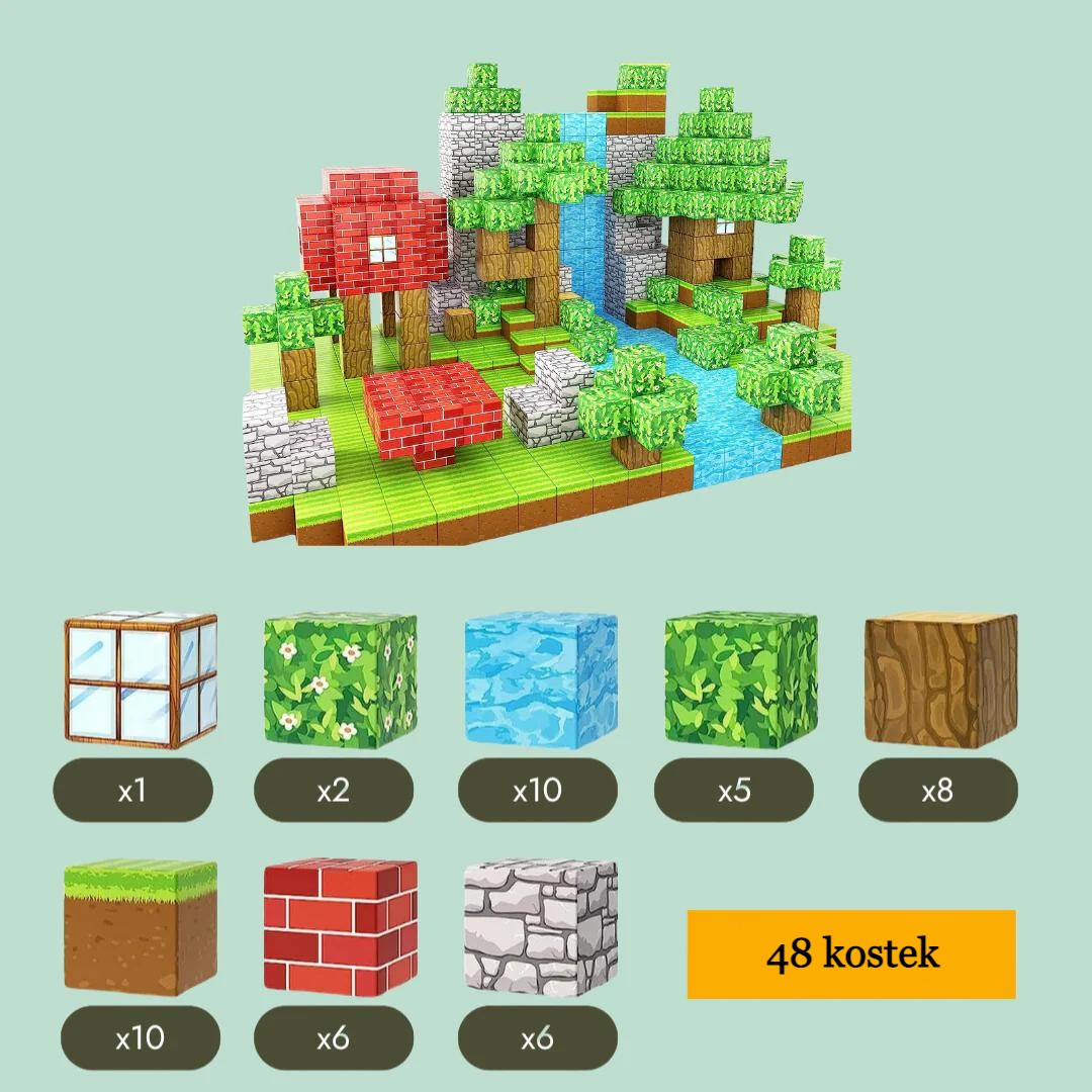 MagnoBlocks – magnetické stavební kostky